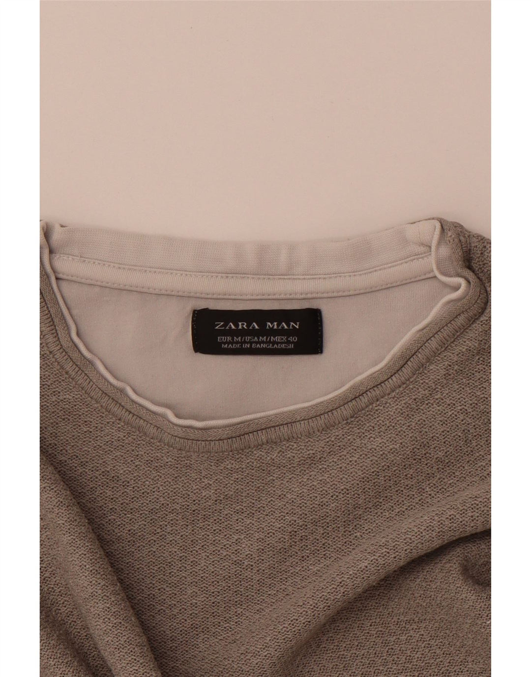 ZARA T-shirt top mellem grå til mænd