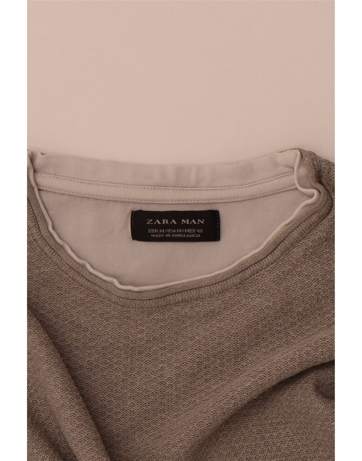 ZARA T-shirt top mellem grå til mænd