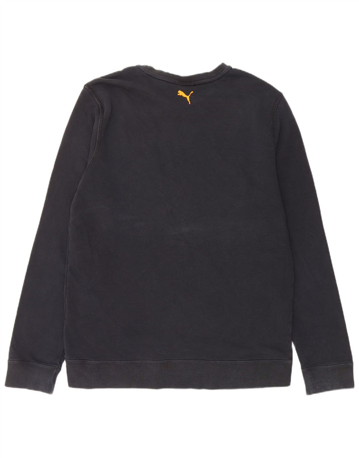 Puma Herre Grafisk Sweatshirt Jumper Large Marineblå