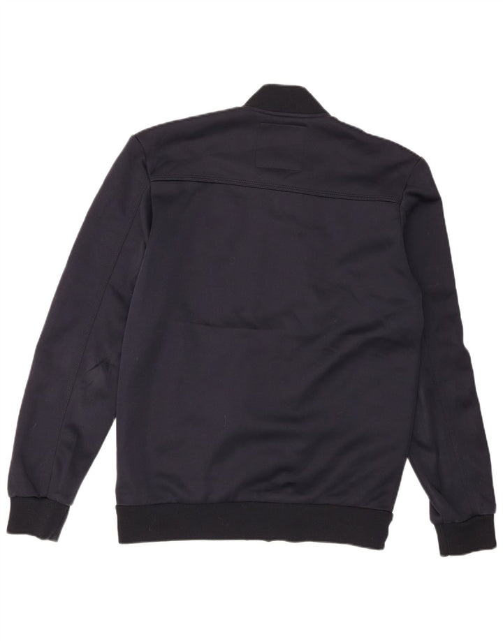 Zara Herre Bomber Jacket UK 42 XL Navy Blue