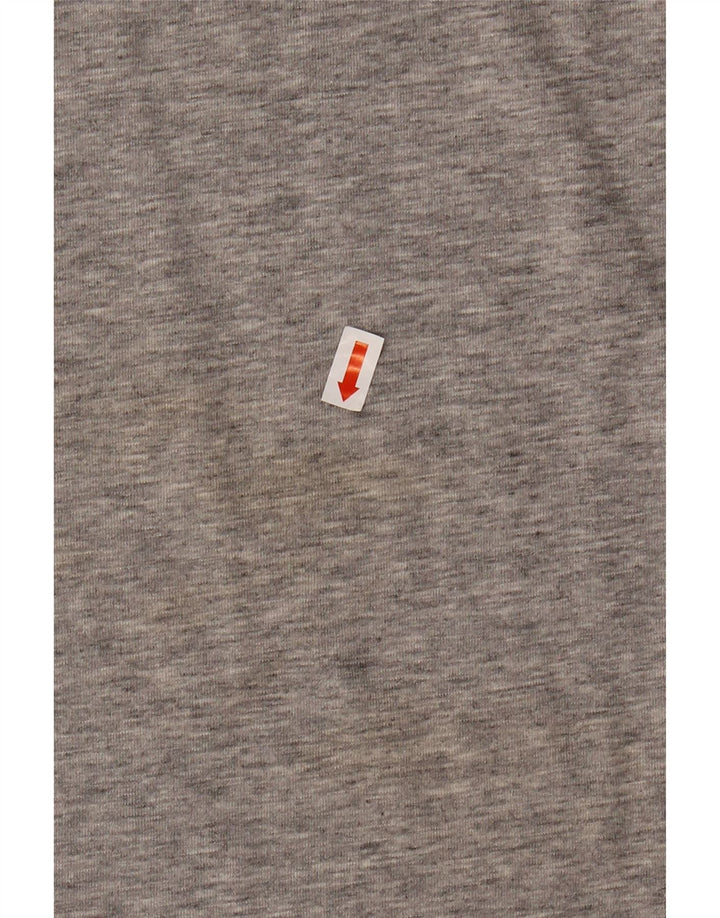ADIDAS Mens Climalite Graphic T-Shirt Top Large Grey Cotton
