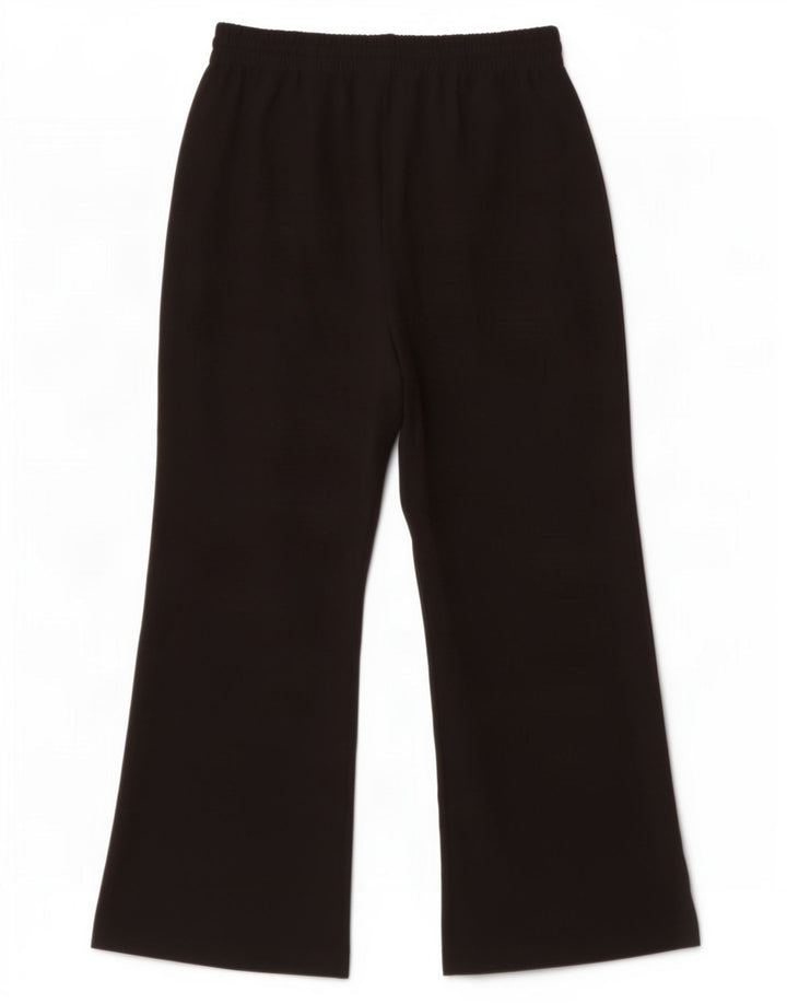 Zara Dame Bootcut Cropped Trousers Medium W28 L24 Sort