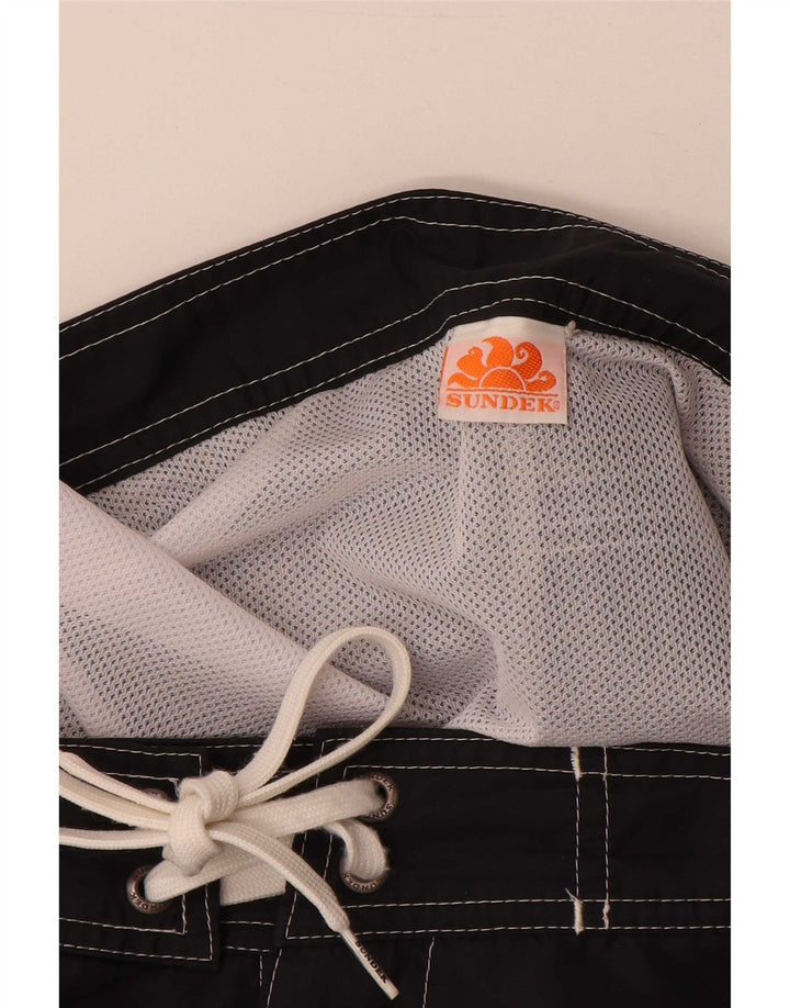 Sundek Herre badeshorts XL Sortstribet