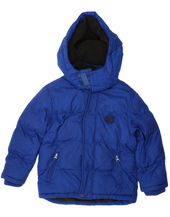 TIMBERLAND hættejakke til drenge 5-6 år blå polyester