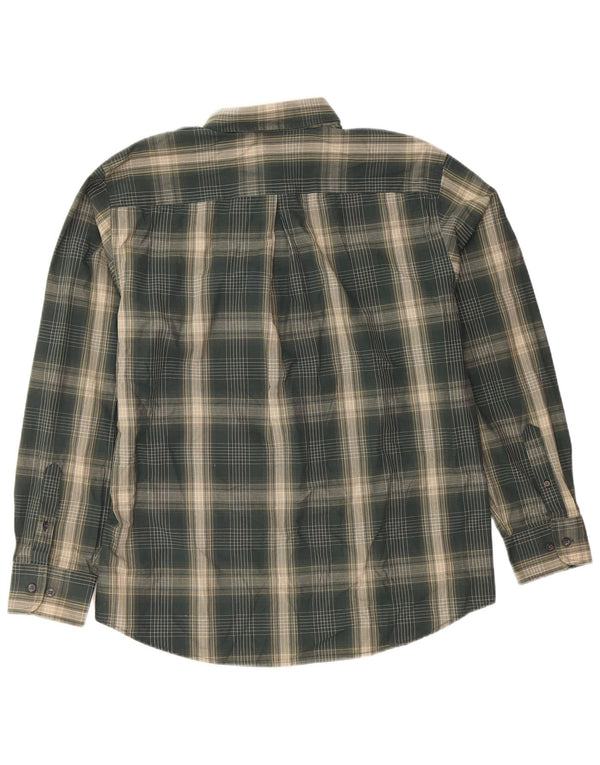 DOCKERS Herreskjorte str. 16 16 1/2 Stor Grøn Plaid Bomuld