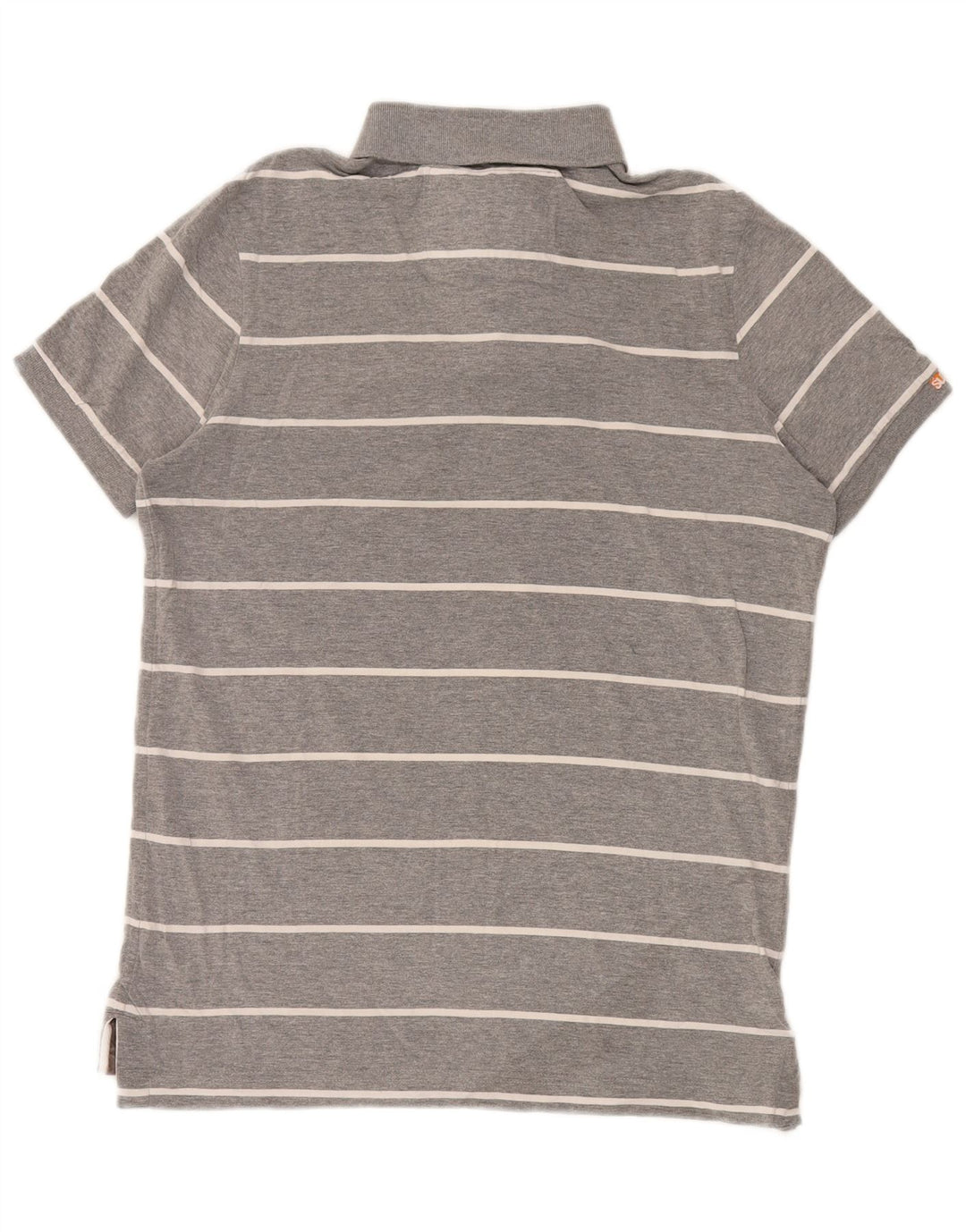 Superdry Grafisk Rugby Polo Shirt til mænd Stor, grå stribet polyester