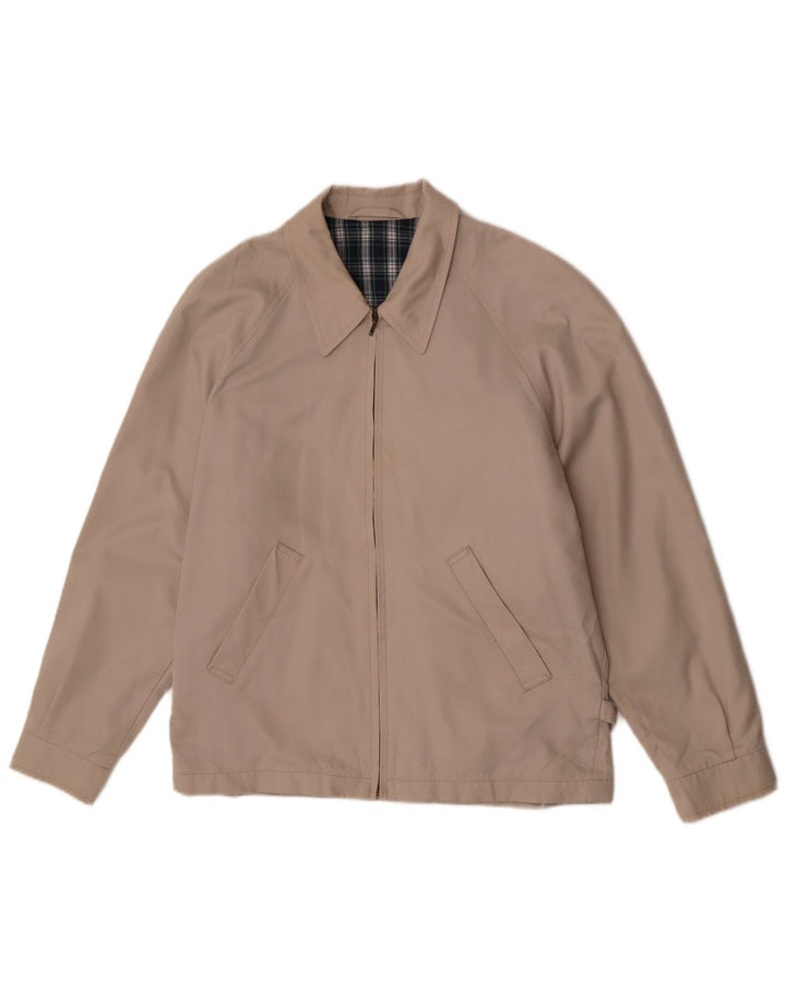 Marks & Spencer Bomber Jacket UK 36 Small Beige Polyester