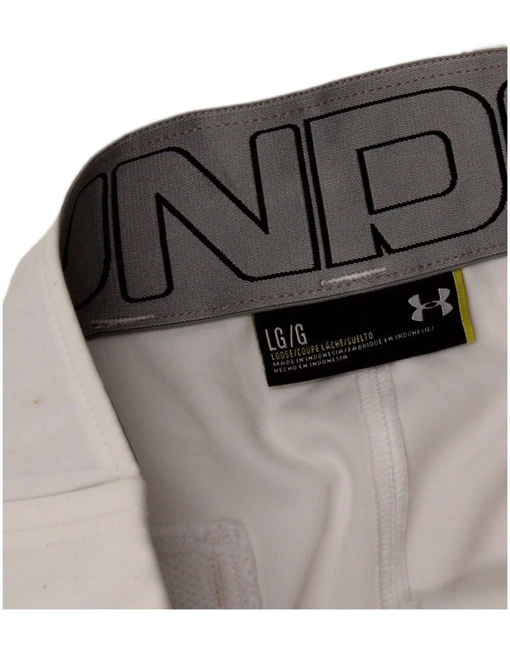 UNDER ARMOUR Herre joggers Casual Bukser Large W34 L30 White