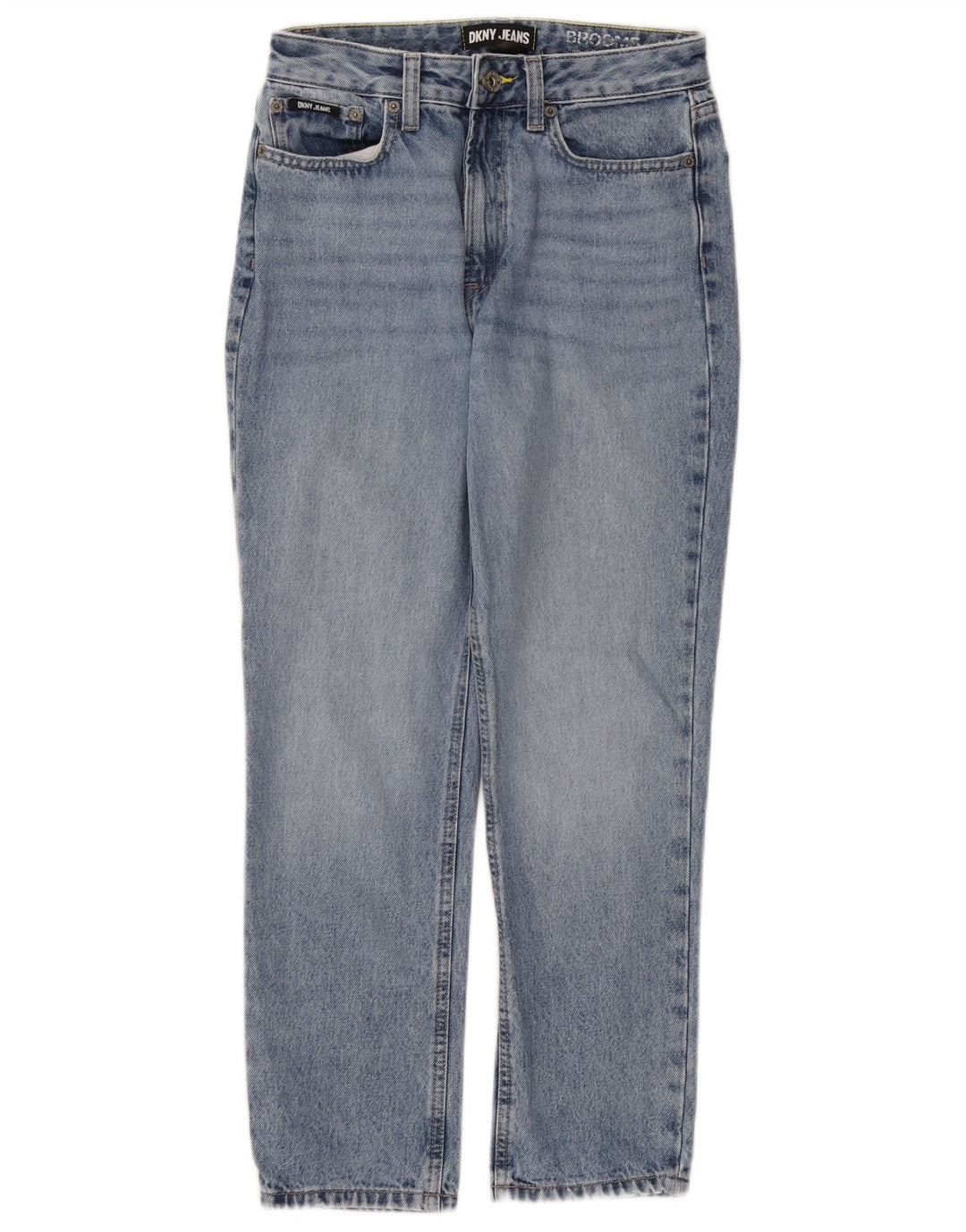 Dkny Womens High Rise Tapered Jeans W28 L27 Blå Bomuld