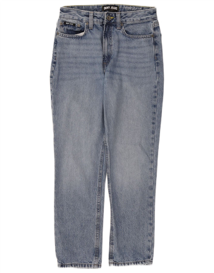 Dkny Womens High Rise Tapered Jeans W28 L27 Blå Bomuld