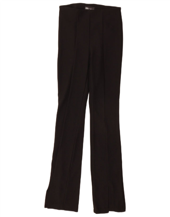 Zara Dame Flare Leggings UK 6 XS Sort