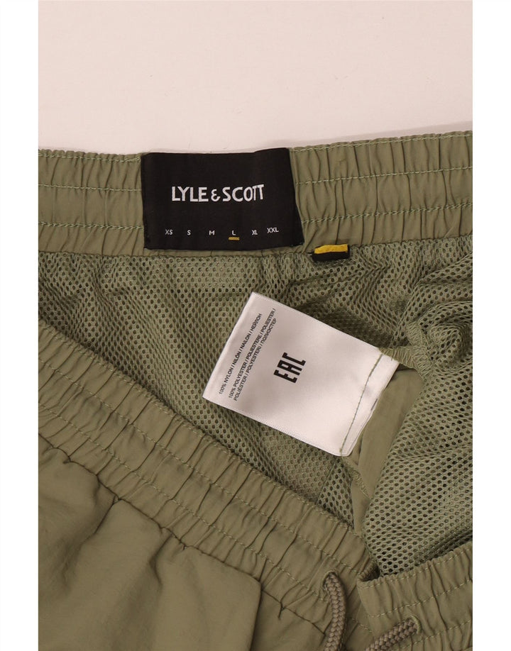 Lyle & Scott Badeshorts til mænd store Khaki Nylon