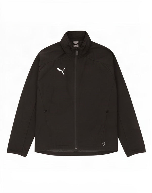 Puma Regnjakke med hætte til mænd UK 38 Medium Sort Nylon