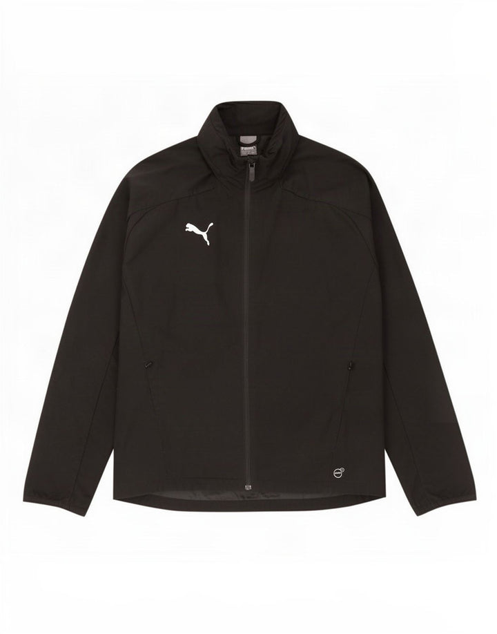 Puma Regnjakke med hætte til mænd UK 38 Medium Sort Nylon