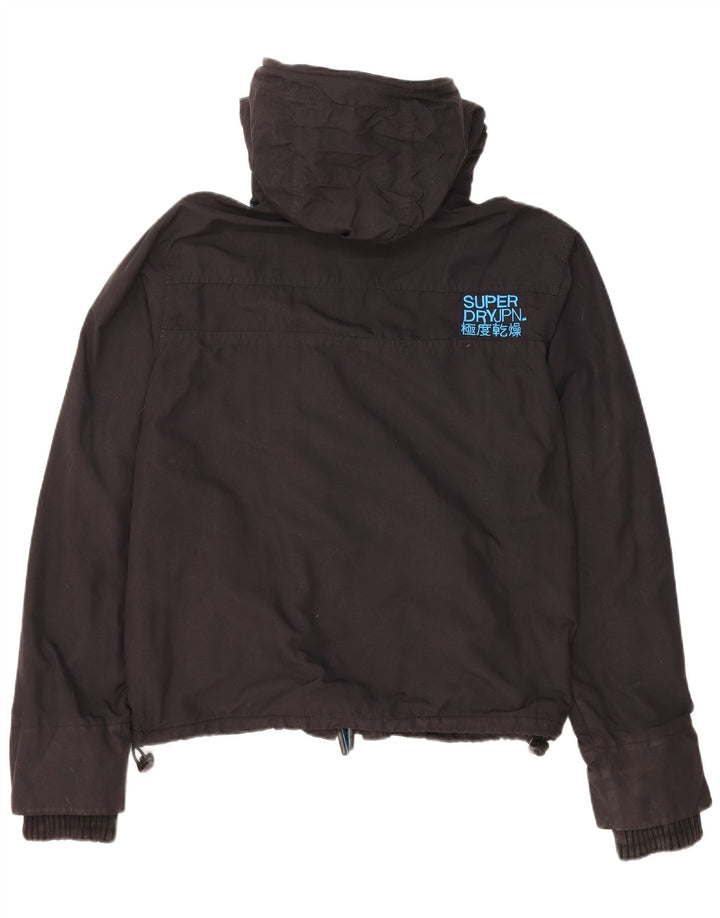Superdry Herre grafisk vindjakke med hætte UK 38 Medium Sort Nylon