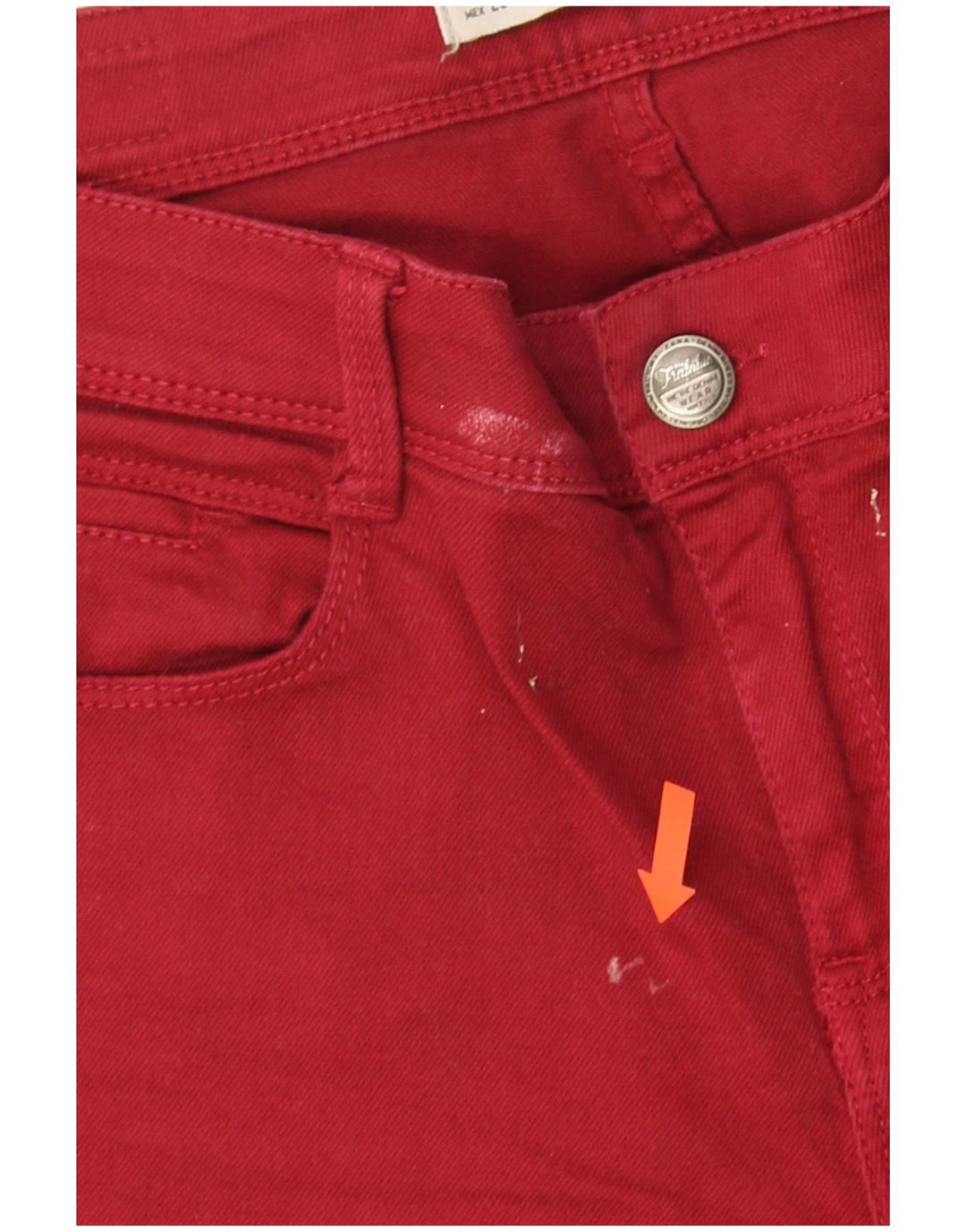 ZARA Dame Skinny Jeans EU 38 Small W28 L30 Rød