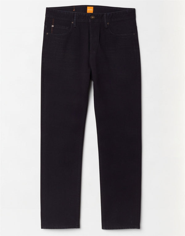 Hugo Boss Straight Jeans til mænd W32 L30 Marineblå Bomuld
