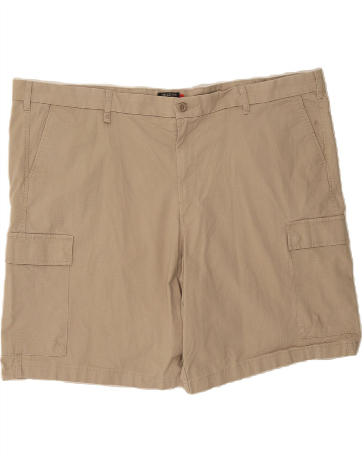 DOCKERS Mens Cargo Shorts W50 4XL  Beige Check Cotton Vintage Dockers and Second-Hand Dockers from Messina Hembry 