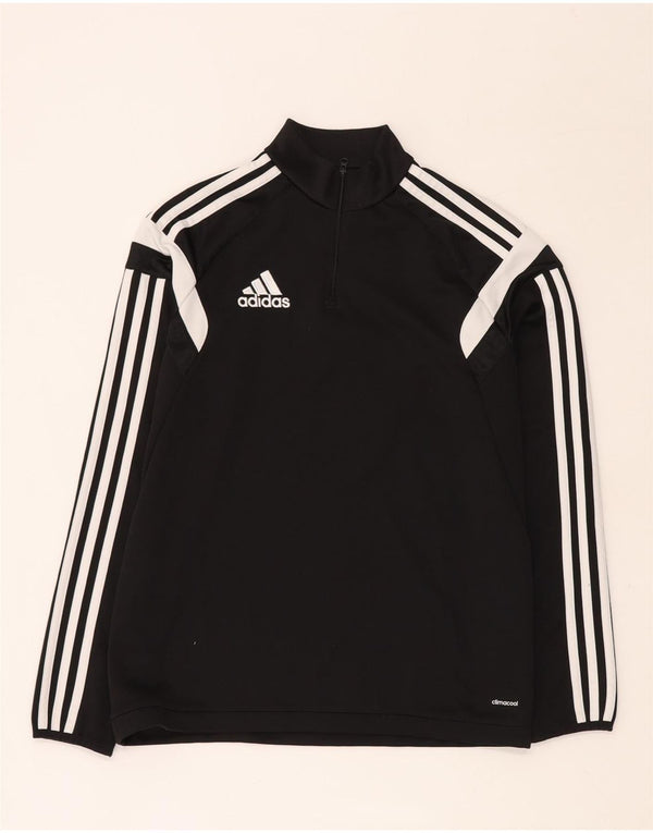ADIDAS Boys Climacool Pullover Træningsdragt Top 13-14 år XL Sort