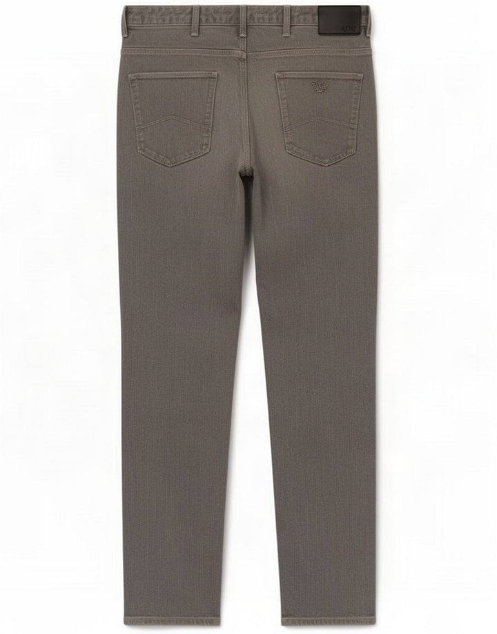 Armani Slim Jeans til mænd W34 L30 Grå Bomuld