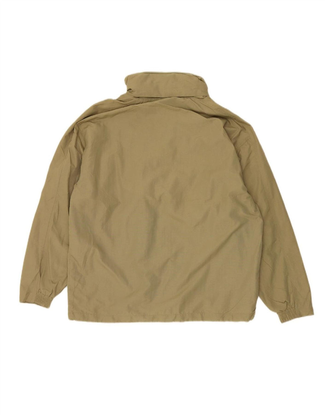 DIADORA Mens Hooded Rain Jacket UK 36 Small Khaki Polyamide Vintage Diadora and Second-Hand Diadora from Messina Hembry 