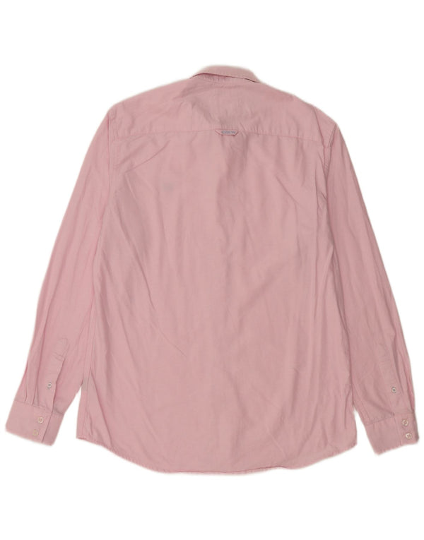 CREW TØJ Herre Slim Fit skjorte Medium Pink Bomuld