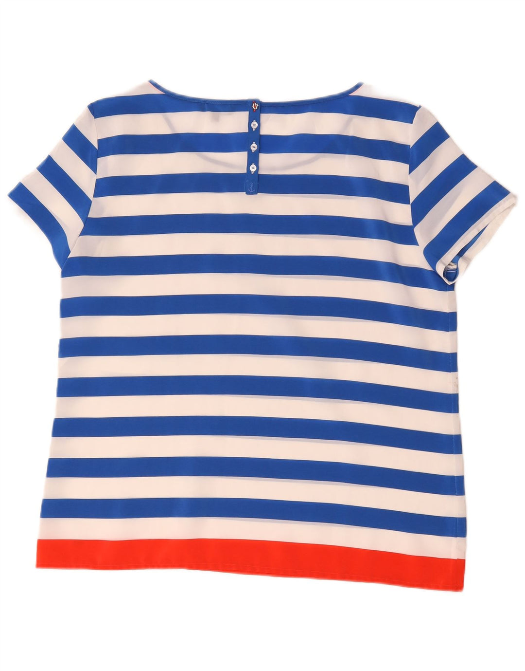 Tommy Hilfiger Dame Bluse Top UK 16 Stor Blå Stribet