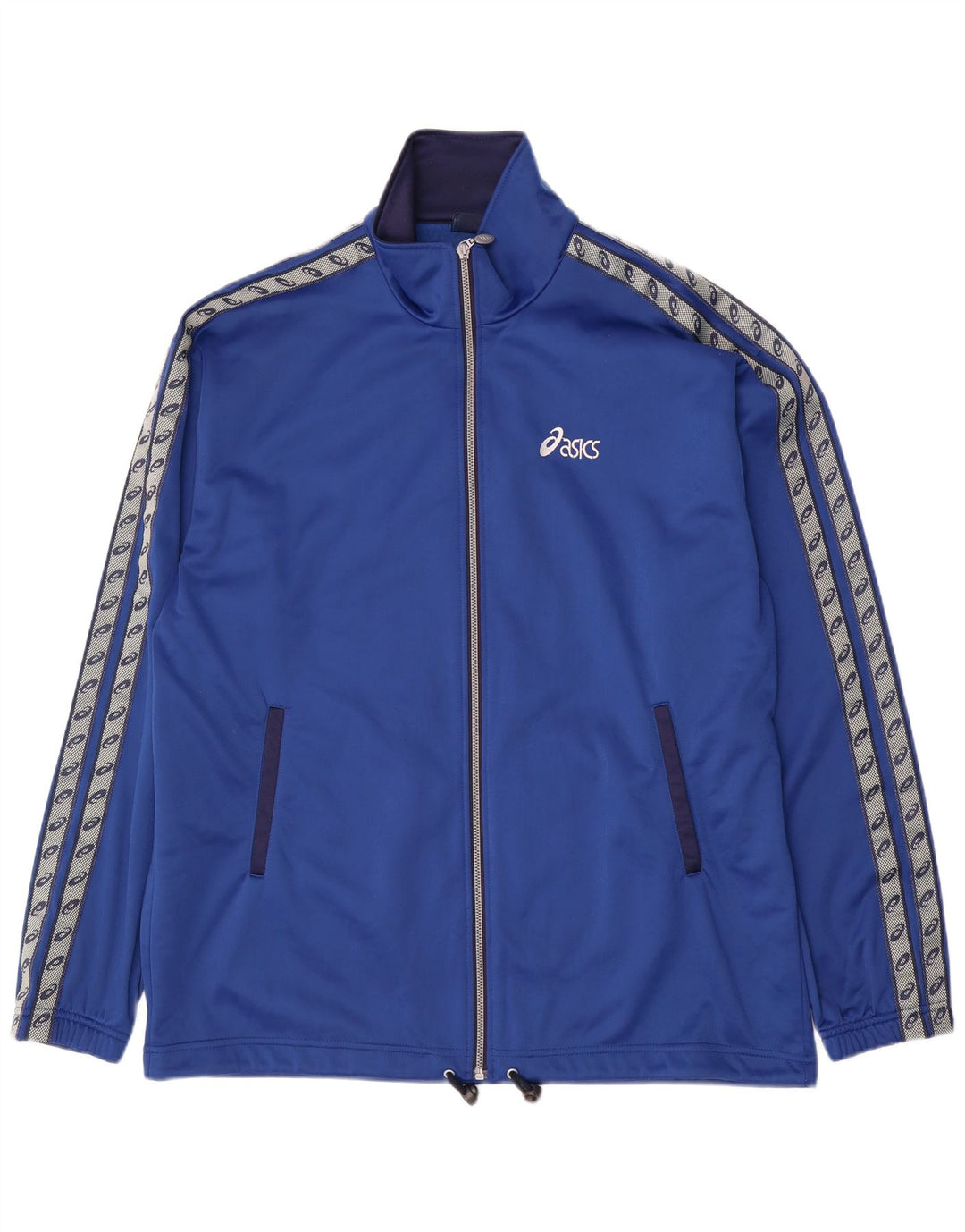 Asics Herre grafisk træningsdragt Topjakke XL Blå Colourblock Polyester