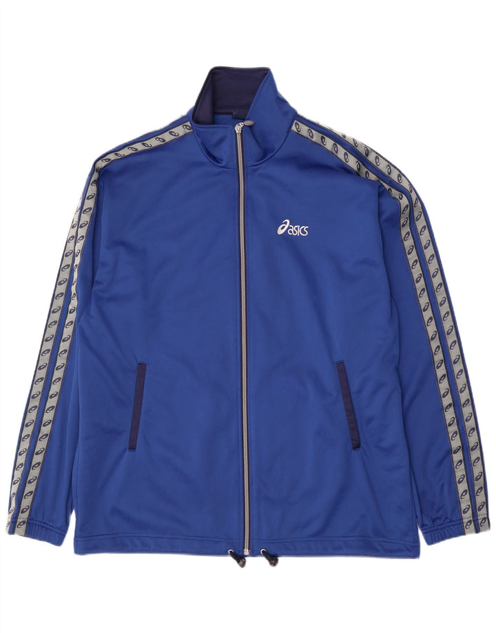 Asics Herre grafisk træningsdragt Topjakke XL Blå Colourblock Polyester