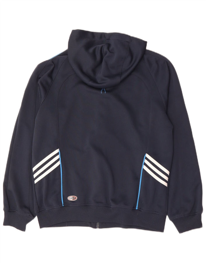 Adidas Herre Climalite hættetrøje med lynlås, lille marineblå polyester