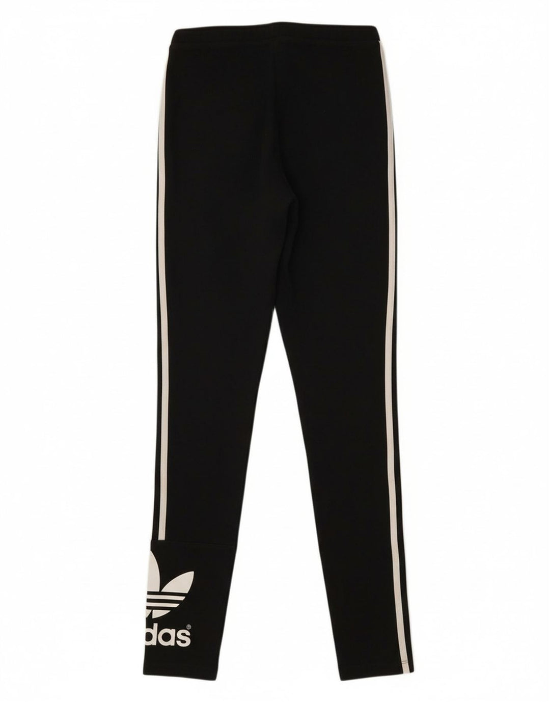 ADIDAS Womens Graphic Leggings UK 8 Small  Black Cotton