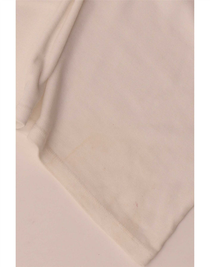 Massimo Dutti Dame T-Shirt Top UK 14 Stor Hvid Colourblock