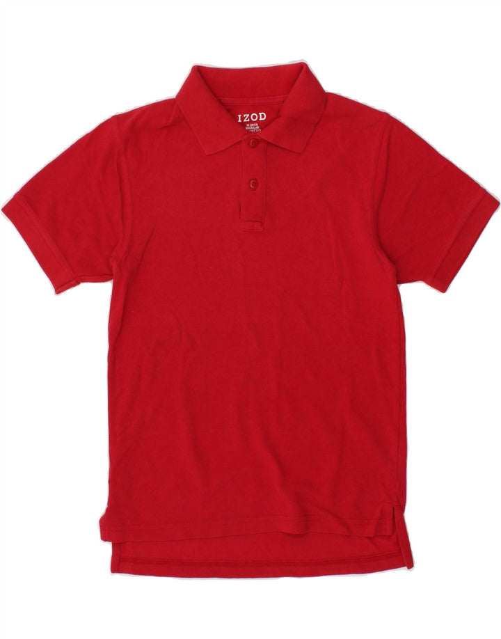 IZOD Boys Regular Polo Shirt 10-11 Years Medium Red Cotton Vintage Izod and Second-Hand Izod from Messina Hembry 