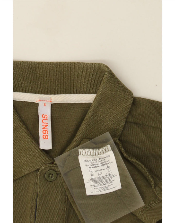 Sun68 Herre poloskjorte lille Khaki Bomuld