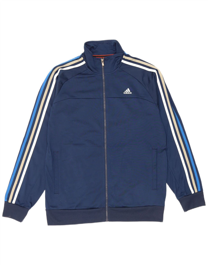 Adidas Træningsdragt til mænd Topjakke UK 42/44 Stor marineblå polyester