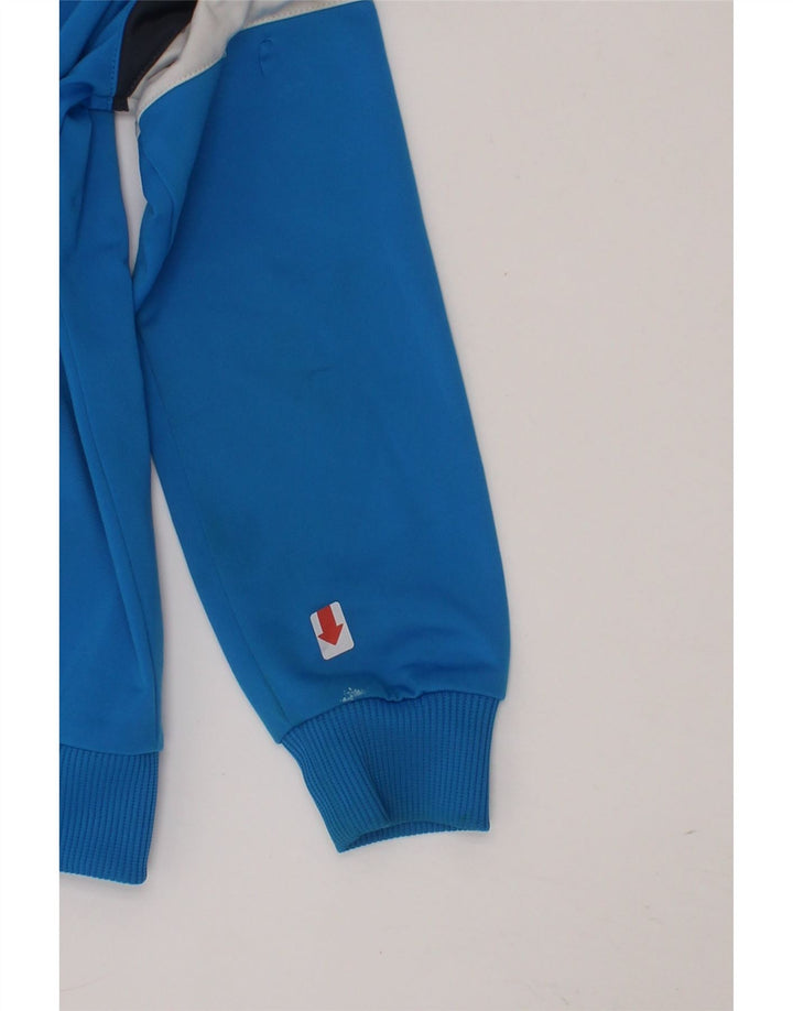 PUMA Boys Tracksuit Top Jacket 5-6 Years Blue Colourblock Polyester Vintage Puma and Second-Hand Puma from Messina Hembry 