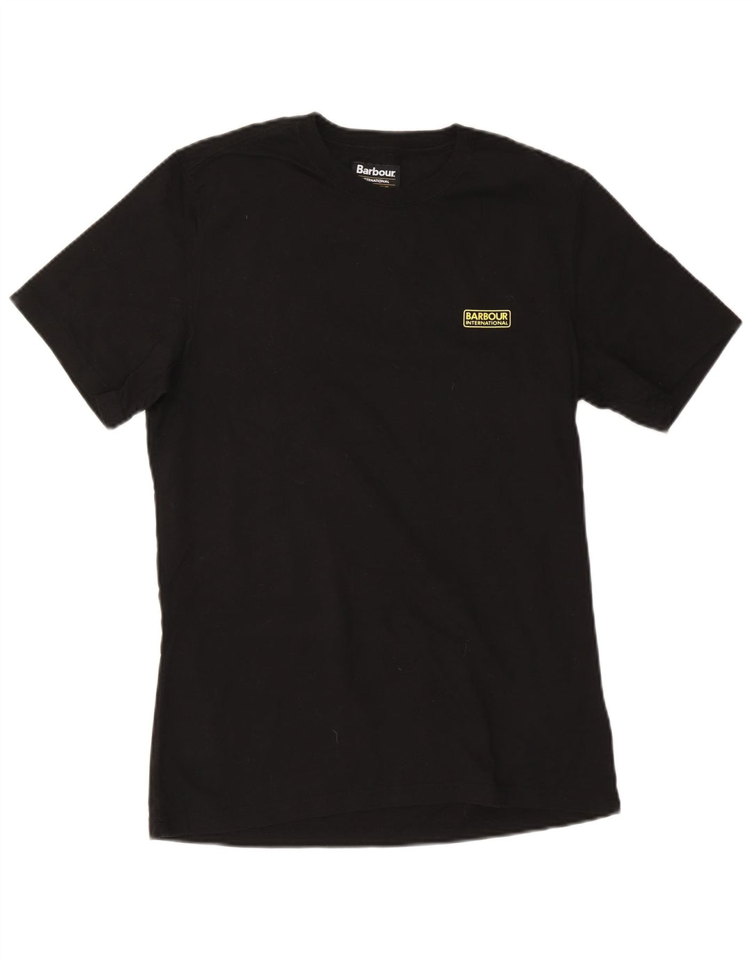 Barbour Herre Slim Fit T-Shirt Top Stor Sort Bomuld