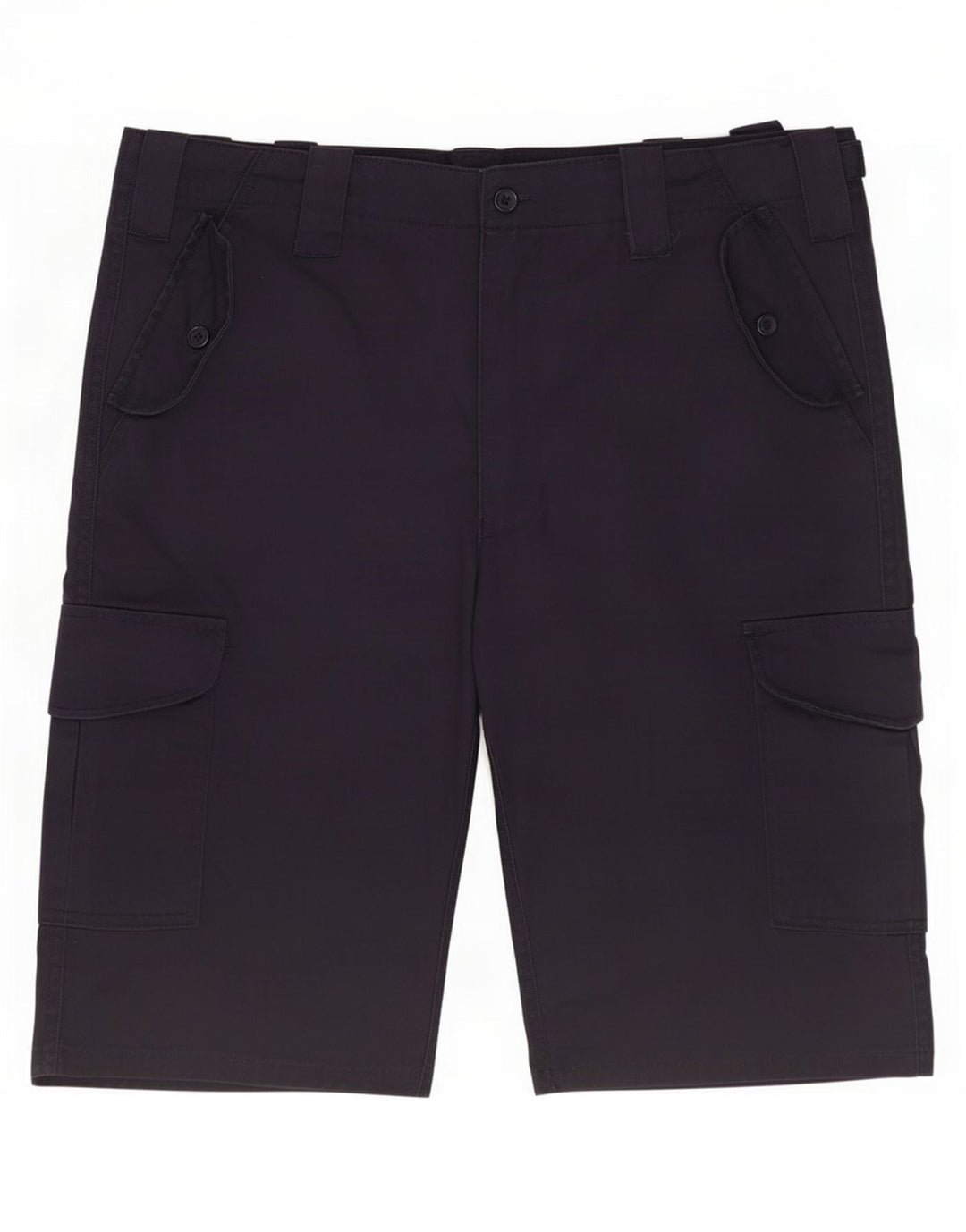 Vintage Herre Cargo Shorts Medium W32 Navy Blue Polyester