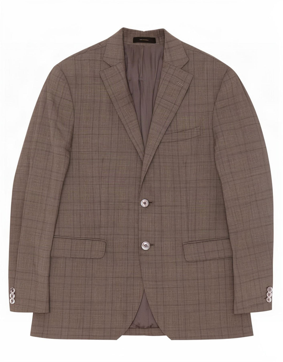 Massimo Dutti Herre 2-knaps blazerjakke EU 46 Small Grey Houndstooth Wool