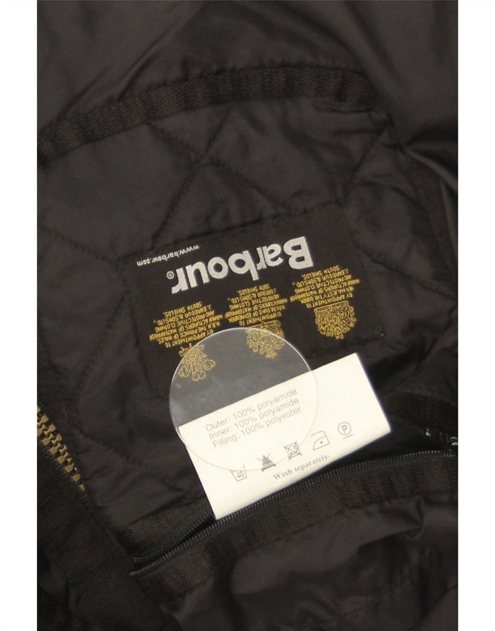 Barbour Herre quiltet jakke UK 38 Medium Sort Polyamid