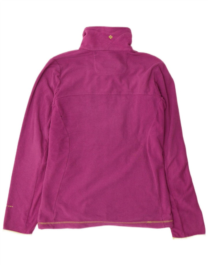 COLUMBIA Dame Omni-Wick Fleecejakke UK 12 Medium Lilla Polyester