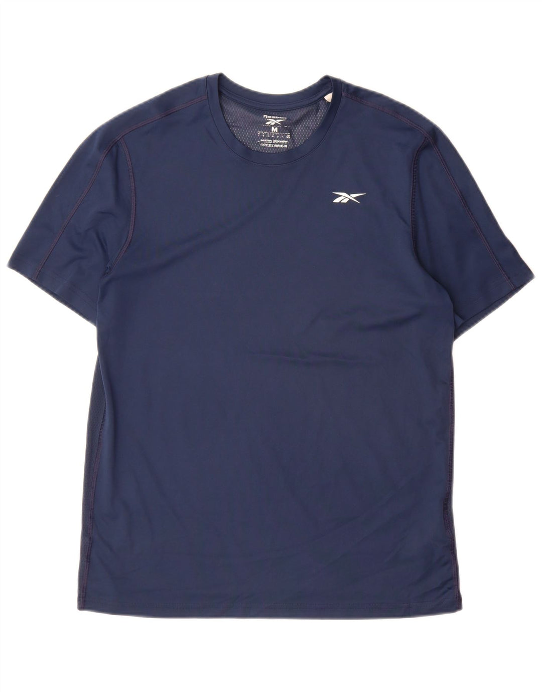 Reebok Herre Speedwick T-Shirt Top Medium Navyblå Polyester