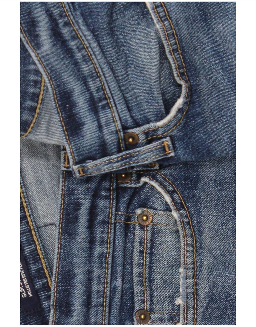 Hollister Slim Jeans til mænd W30 L30 blå bomuld