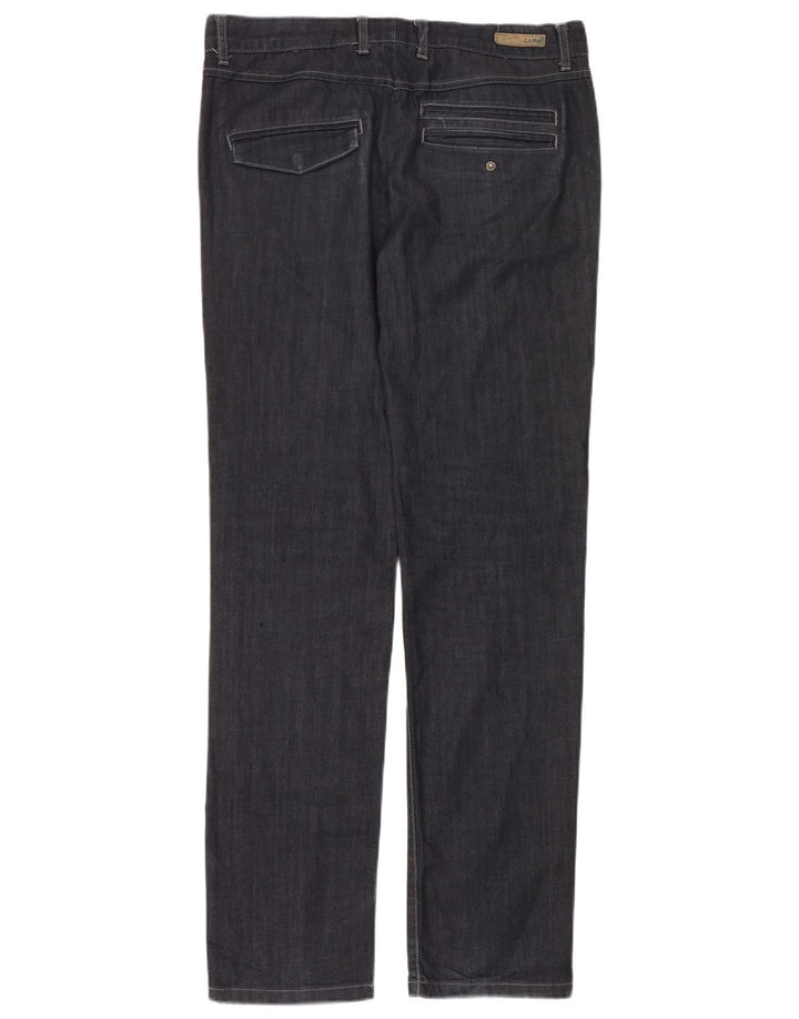 Zara Straight Jeans til mænd EU 40 Medium W31 L34 Marineblå