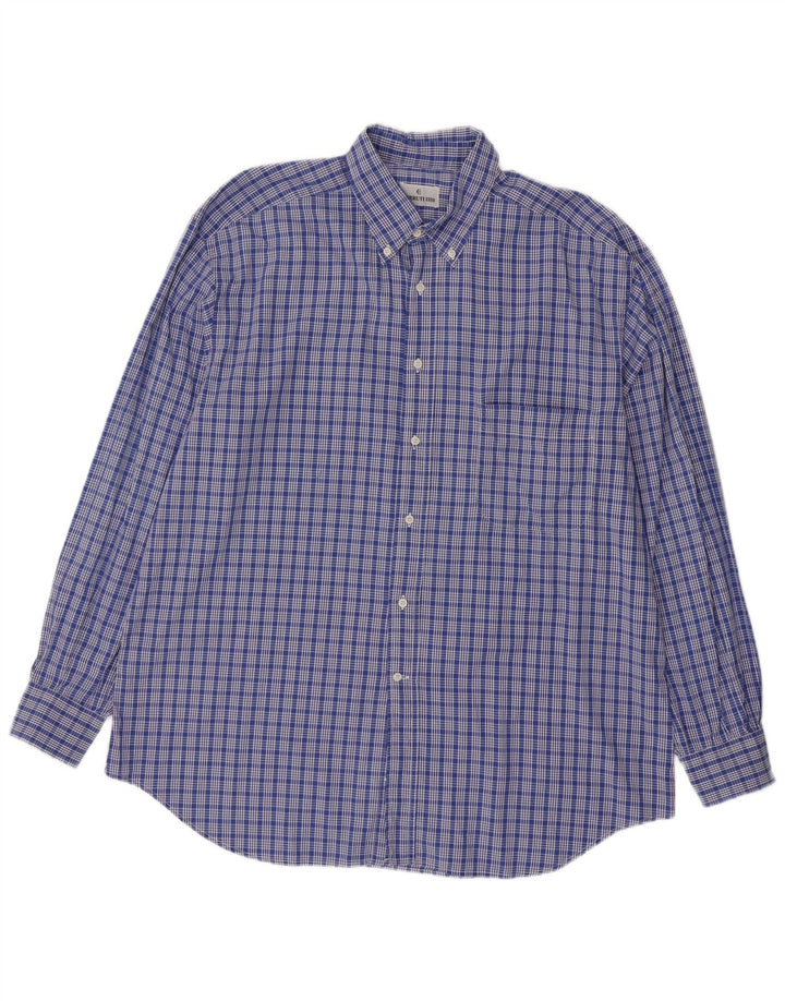 Cerruti 1881 herreskjorte XL blå ternet