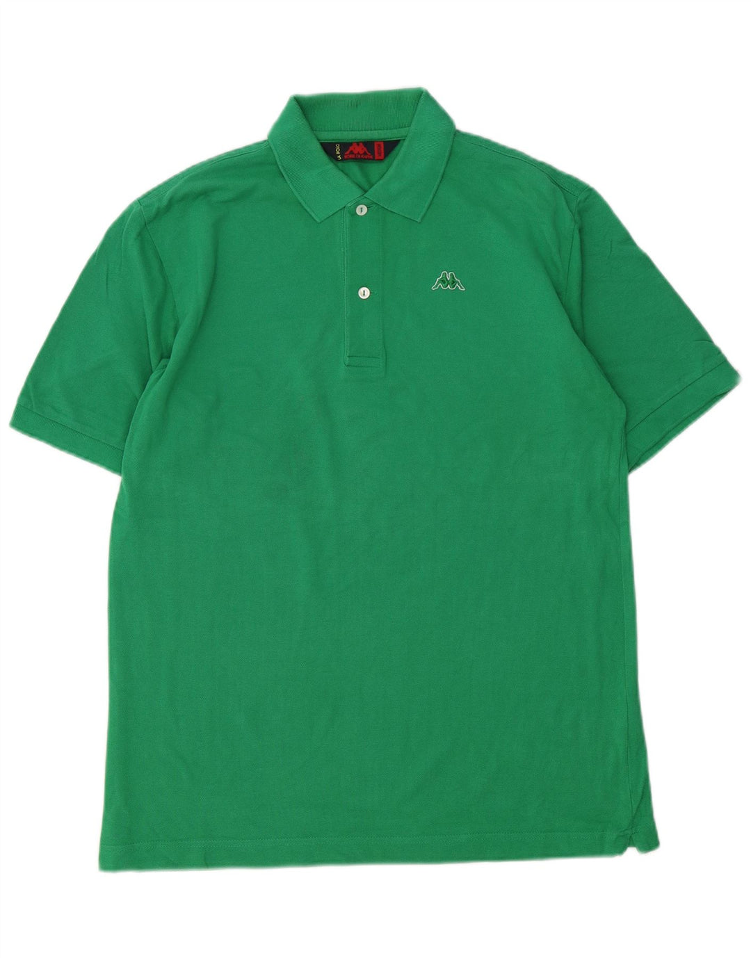 Kappa Herre La Polo Polo Shirt Medium Grøn Bomuld