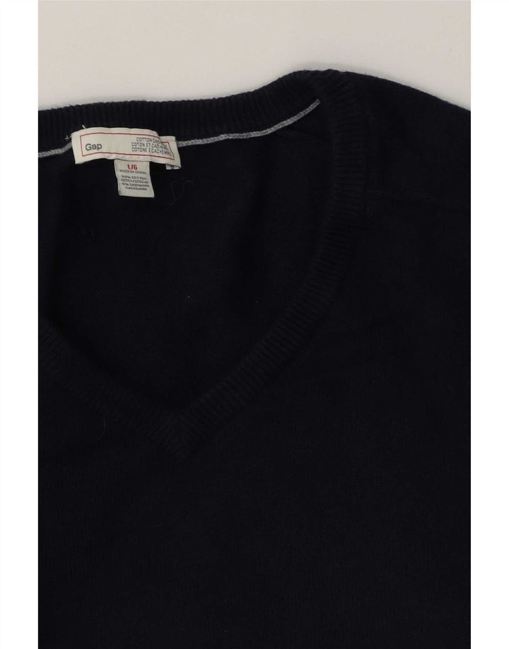 Gap Herre V-hals sweater Stor marineblå bomuld