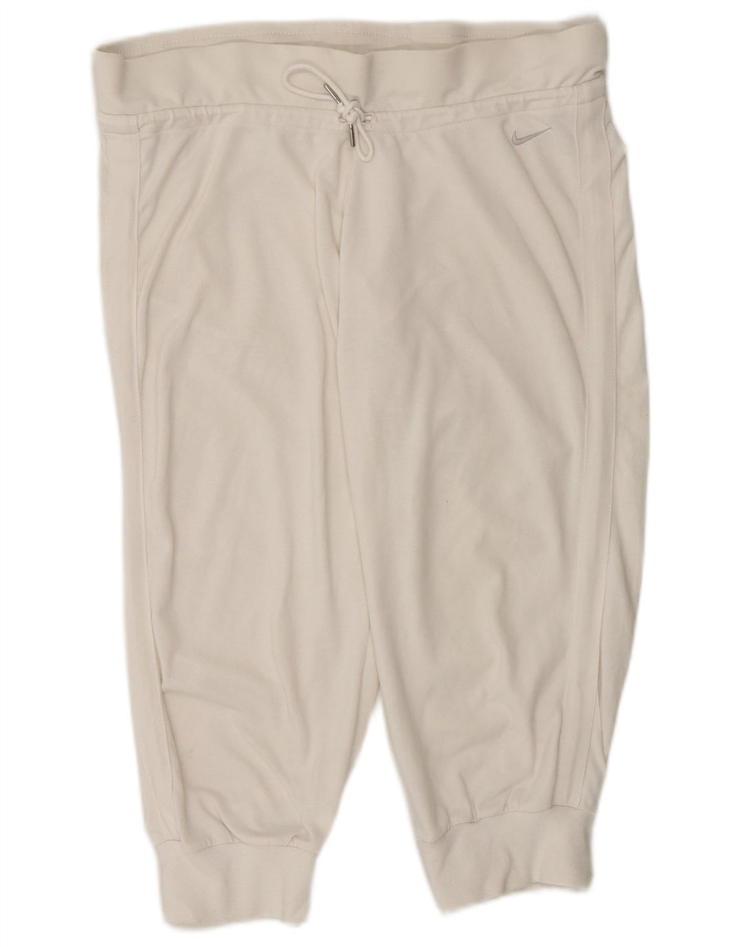Nike Dame Capri Træningsdragt Bukser Joggers UK 14 Medium White