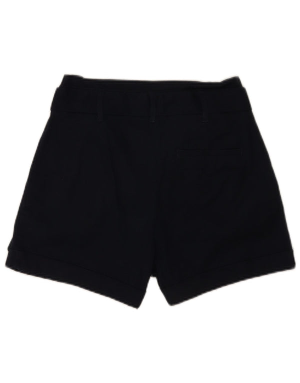 Oasis Womens Pegged Casual Shorts UK 8 Small W26 Marineblå Bomuld