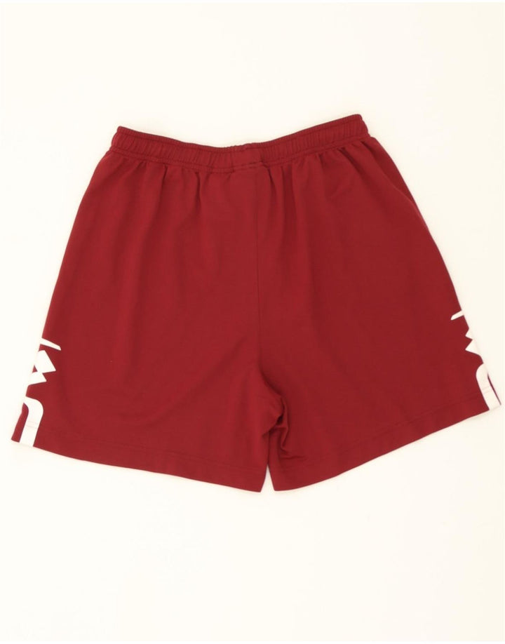LOTTO Mens Graphic Sport Shorts UK 40/42 Large  Maroon Polyester Vintage Lotto and Second-Hand Lotto from Messina Hembry 